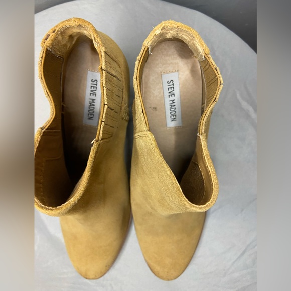 Steve Madden Women's Tinker Ankle booties Cognac Tan Suede New Size 10 B - Picture 4 of 6